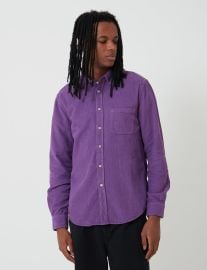 Portuguese Flannel Lobo Corduroy Shirt - Purple Garmentory at Garmentory